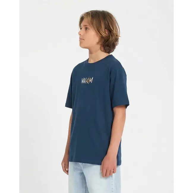 Sunfish T-skjorte Barn – Dust Bowl Indigo med print foran og bak