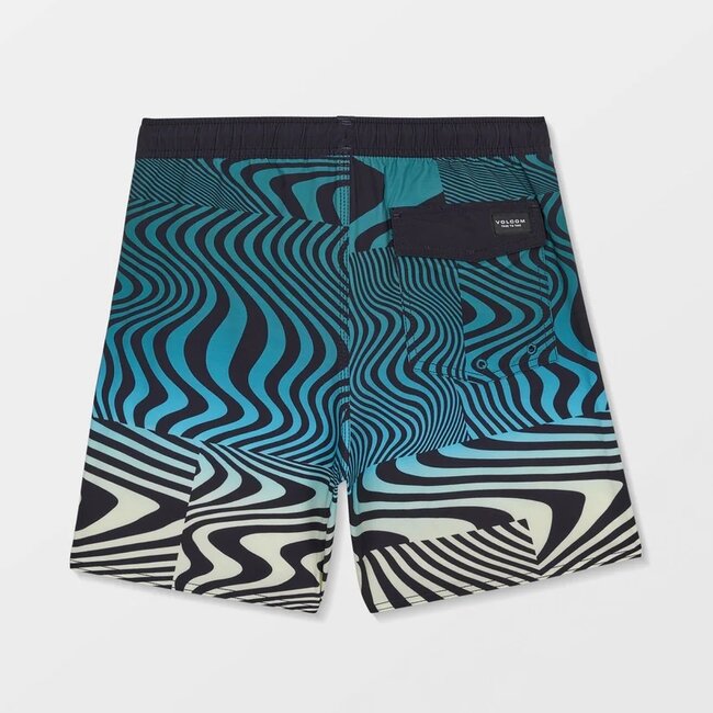 Lido Print Trunk Boardshort Barn – Rifle Green med stretch og komfort