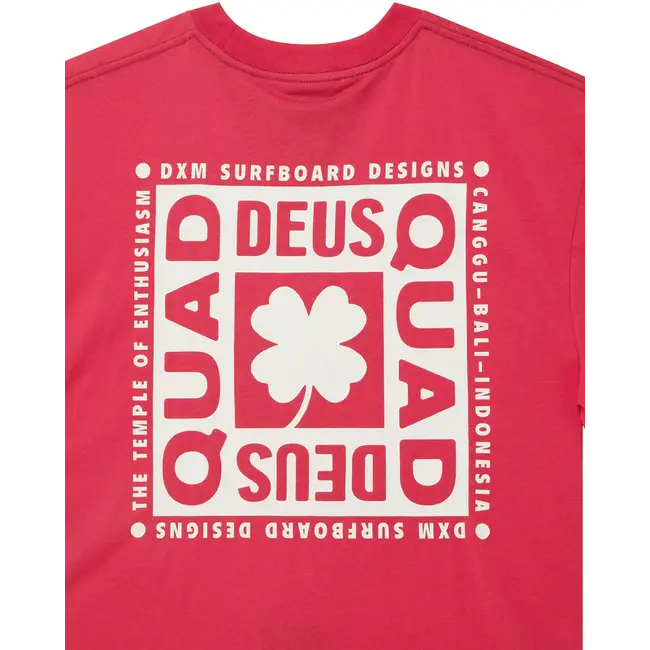 Quad T-skjorte – Box fit med quick dry og print foran/bak