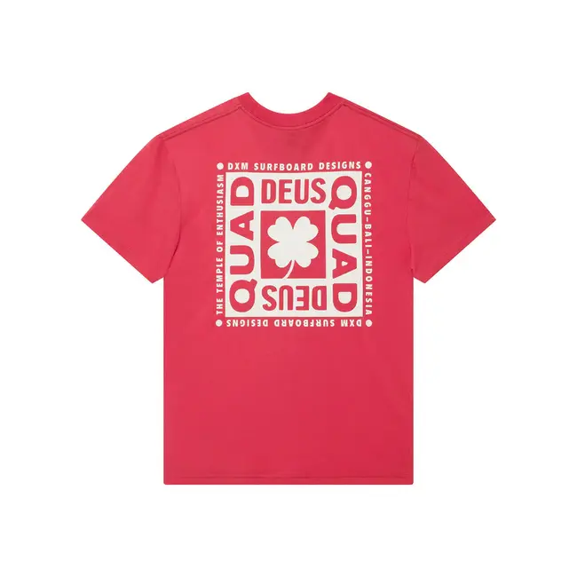 Quad T-skjorte – Box fit med quick dry og print foran/bak