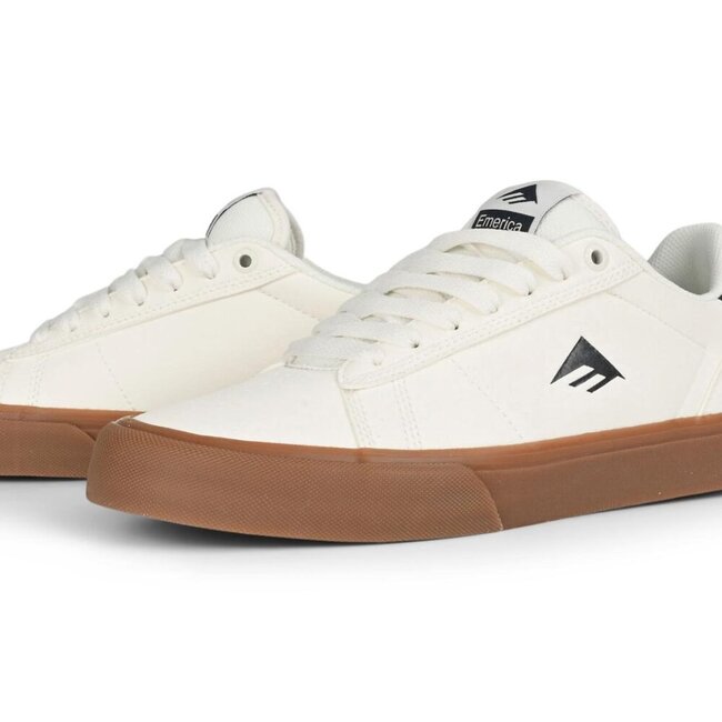 Moca Skatesko White/Gum – Vulcanized skate shoes med maksimal boardfeel