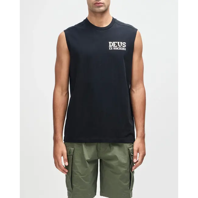 Deus Ex Machina Chinook Muscle Tee – Sleeveless T-Skjorte i Økologisk Bomull