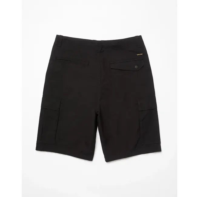 Strange Tripper Cargo 22" Shorts – Black Loose Fit Cargo