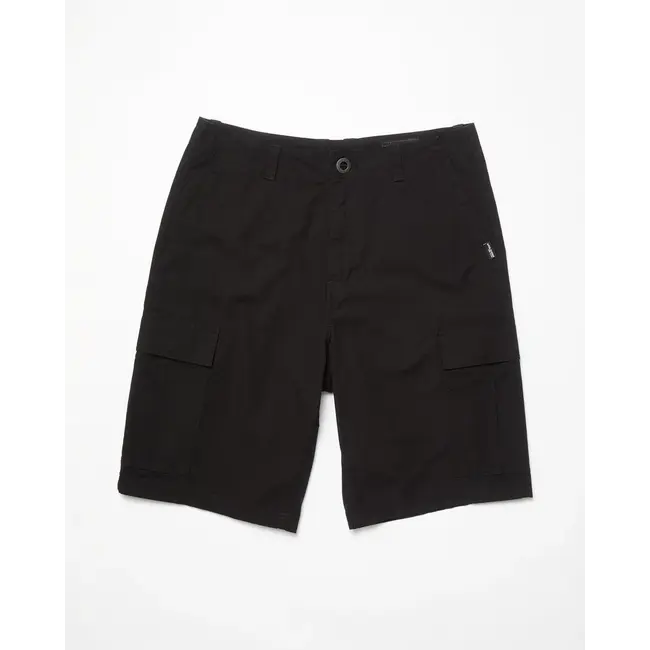 Strange Tripper Cargo 22" Shorts – Black Loose Fit Cargo