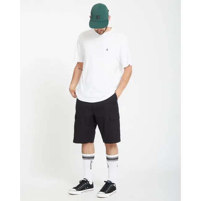 Strange Tripper Cargo 22" Shorts – Black Loose Fit Cargo