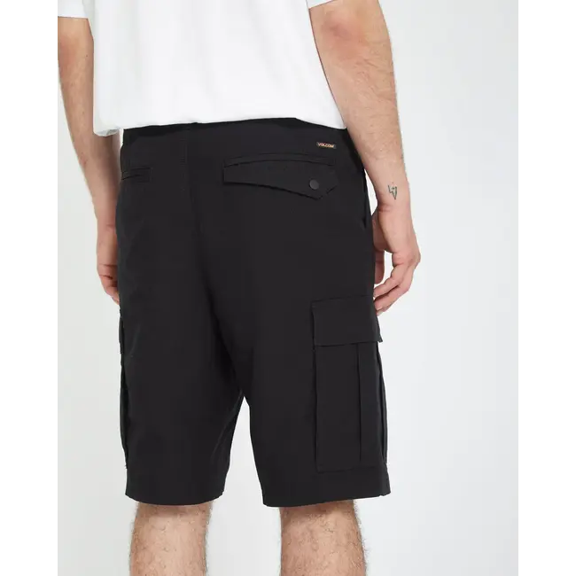 Strange Tripper Cargo 22" Shorts – Black Loose Fit Cargo