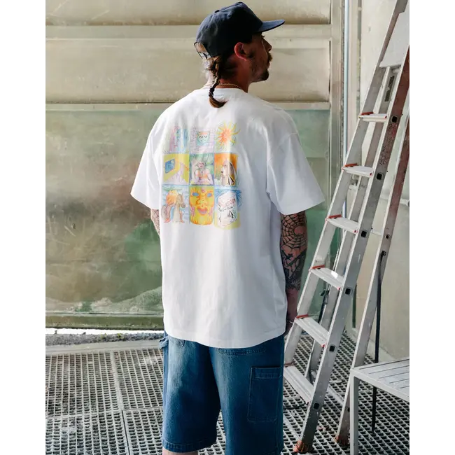 Double Fantasy T-skjorte – Loose fit i økologisk bomull med print