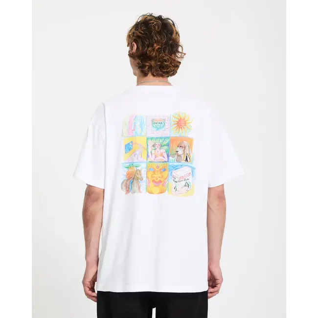 Double Fantasy T-skjorte – Loose fit i økologisk bomull med print