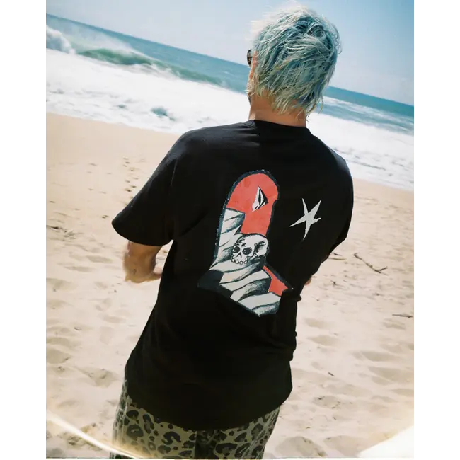 Seth Conboy T-skjorte – Loose fit med broderi og kunstprint