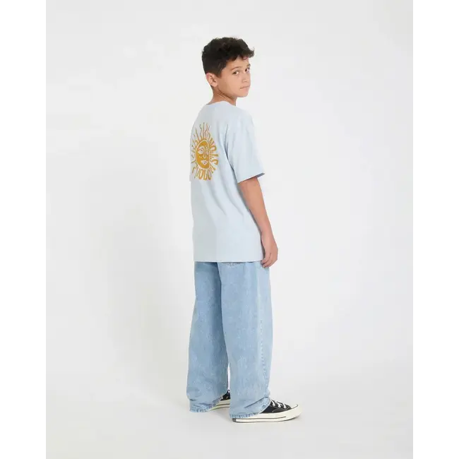 Mazatlan T-skjorte Barn – Light Blue Acid med relaxed fit