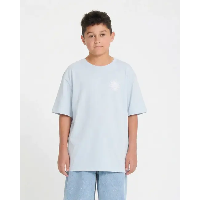 Mazatlan T-skjorte Barn – Light Blue Acid med relaxed fit