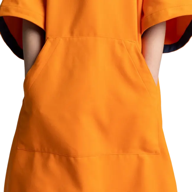 Kids Quick Dry Microfibre Poncho Changing Robe – Bitter Orange