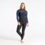 Solace 4mm Chest Zip Våtdrakt Dame – Black/Bluestone Tropical