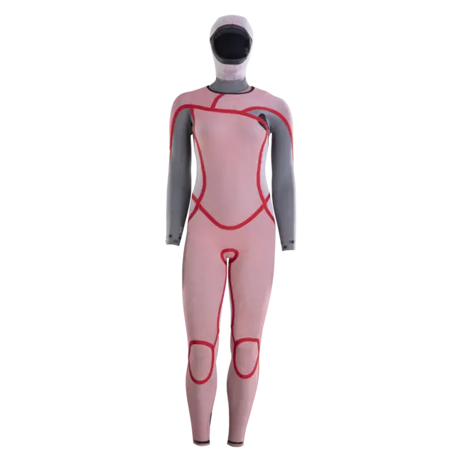 ION Amaze Amp 6/5 Hood Front Zip Våtdrakt Dame 2025 – Vinterdrakt med Maks Stretch