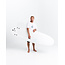 Beastie Super Soft Surfboard –White Teal FCSII