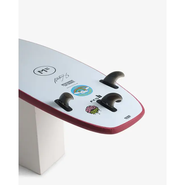 Double Rainbow Super Soft Surfboard – Merlot/Sky FCSII