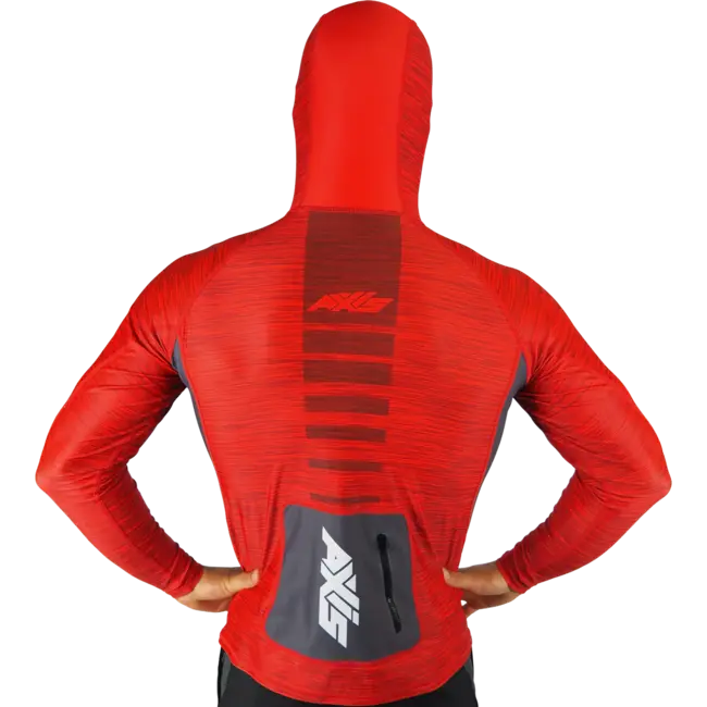 Hooded UV Rashie - Fire Red