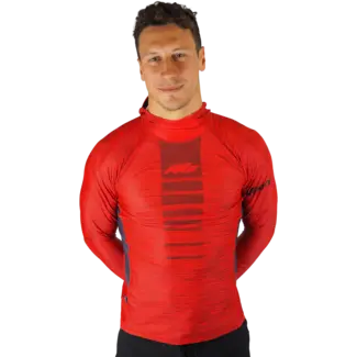 Axis Hooded UV Rashie - Fire Red