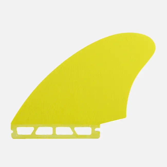 Thomas Bexon Twin Yellow Fiberglass Keel Fin Set til Fish og Twin Fin Surfebrett