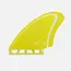 Thomas Bexon Twin Yellow Fiberglass Keel Fin Set til Fish og Twin Fin Surfebrett