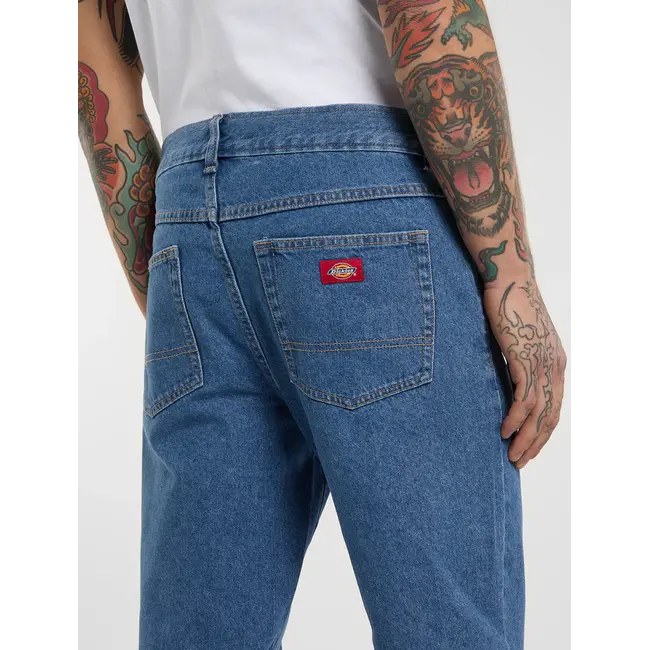 982 Slim Tapered Jeans i Slitesterk Denim Twill