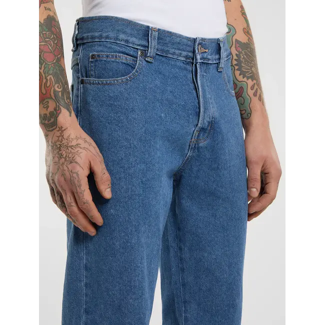 982 Slim Tapered Jeans i Slitesterk Denim Twill