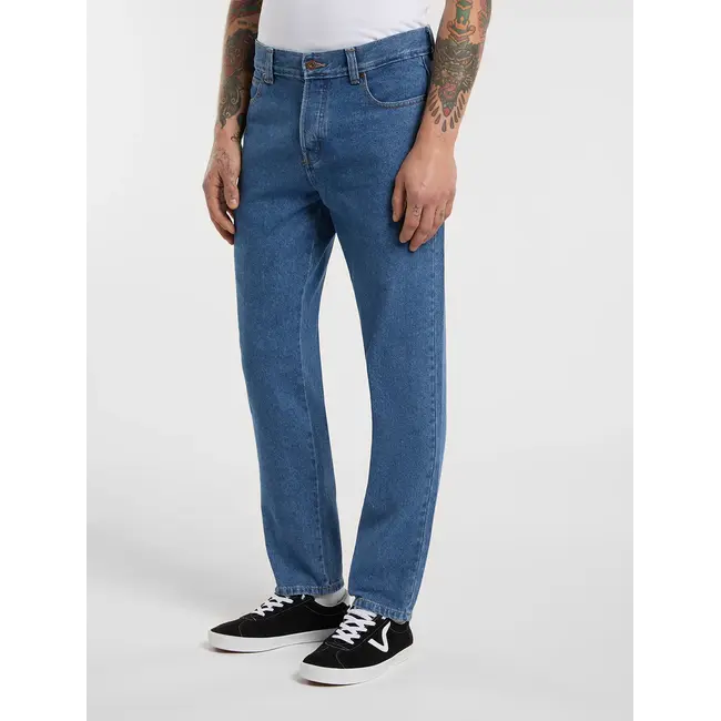982 Slim Tapered Jeans i Slitesterk Denim Twill