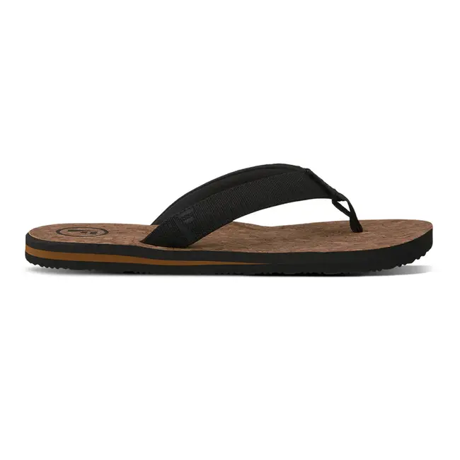 Mully Cork Herre Flip Flops Black