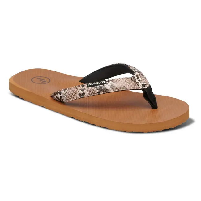 Selene Dame Flip Flops Latte Brown