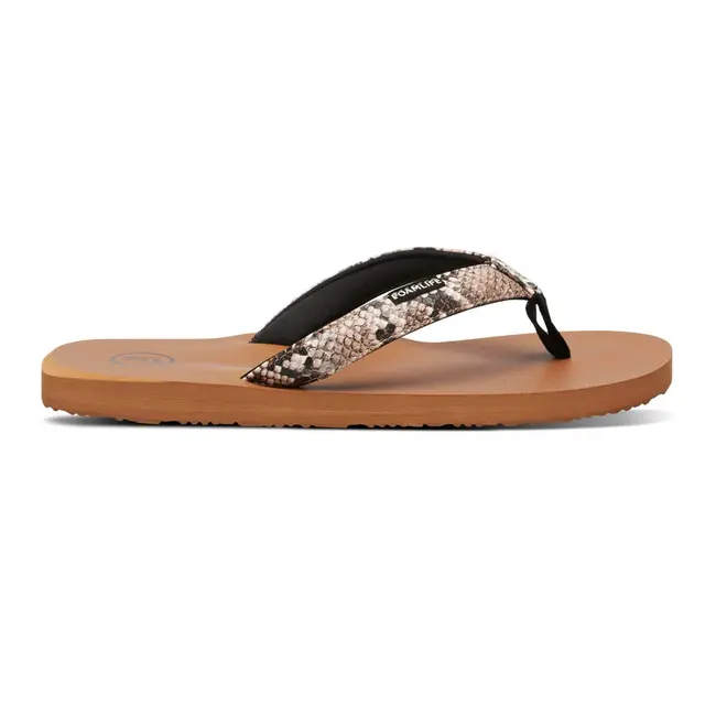 Selene Dame Flip Flops Latte Brown