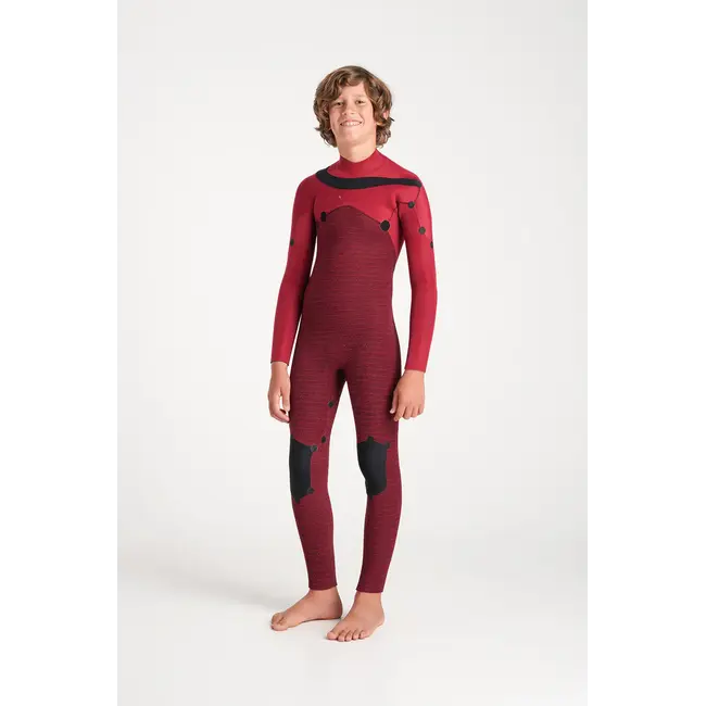 NuWave Session 4/3mm Kids Chest Zip Steamer Wetsuit