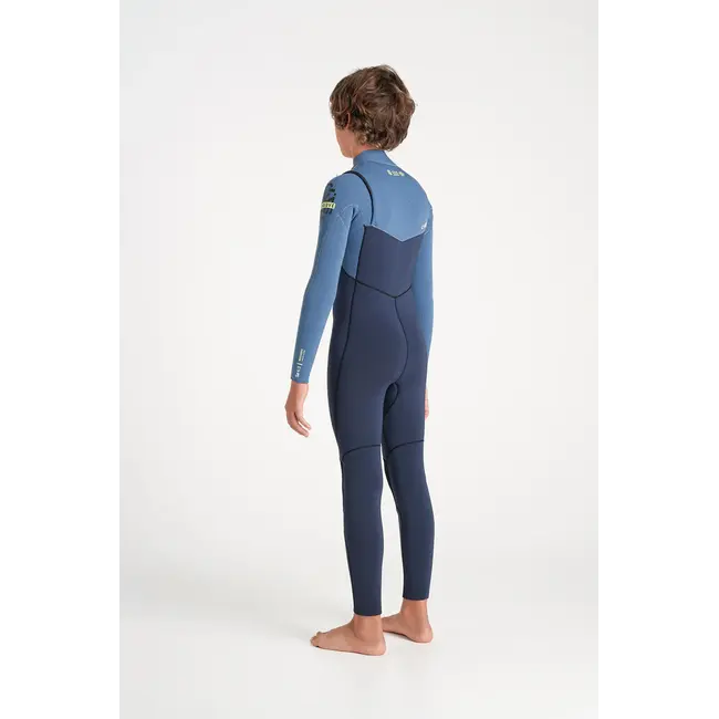 NuWave Session 4/3mm Kids Chest Zip Steamer Wetsuit