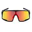 Henrik Matte Black Solbriller med Polariserte Red Mirror-linser