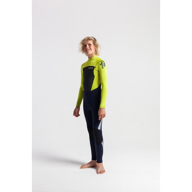 Legend Junior Back Zip 6/5 - Slate/Flash Green