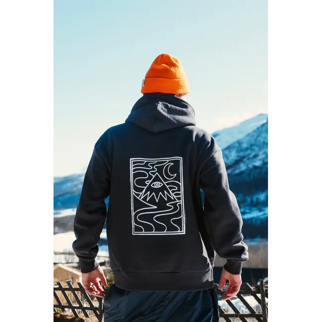 The Shallow Tree Outline Print Heavyweight Hoodie – Oversized Unisex