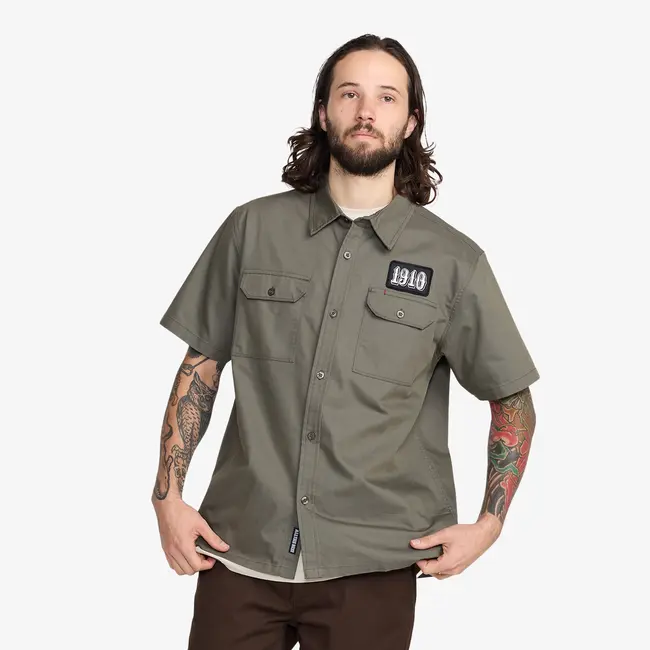 Ozma S/S Woven – Short Sleeve Cotton Poplin Shirt
