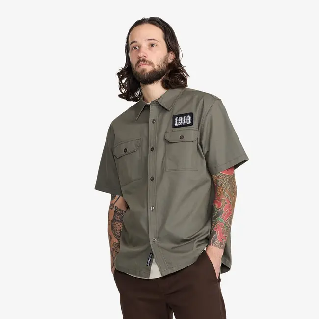 Ozma S/S Woven – Short Sleeve Cotton Poplin Shirt