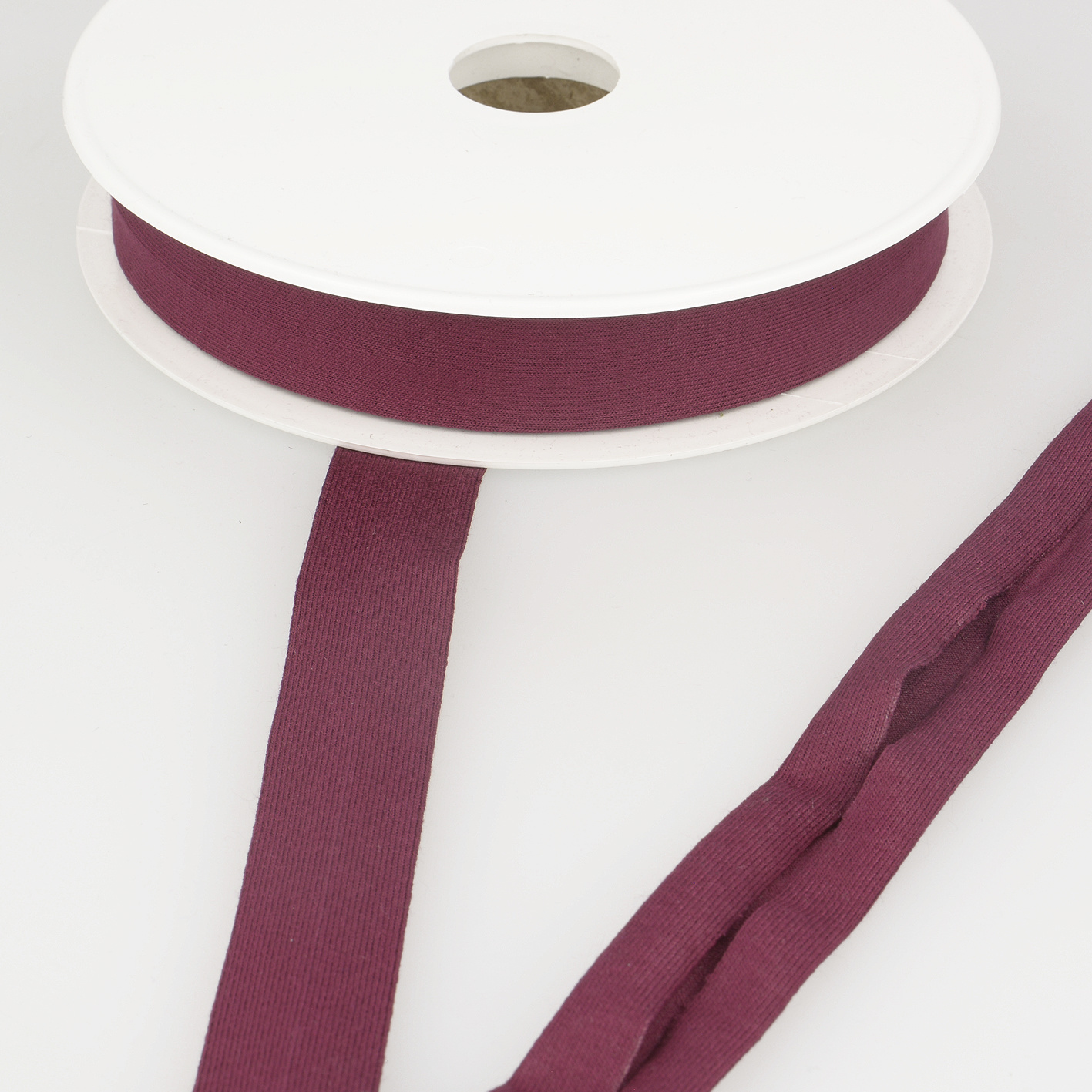 Tricot Biais - 20 mm - Pruimkleur-1