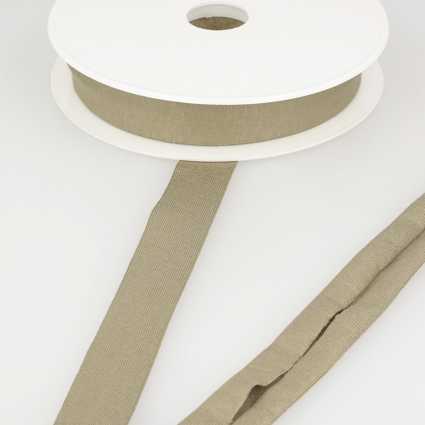 Tricot Biais - 20 mm - Kakibruin-1