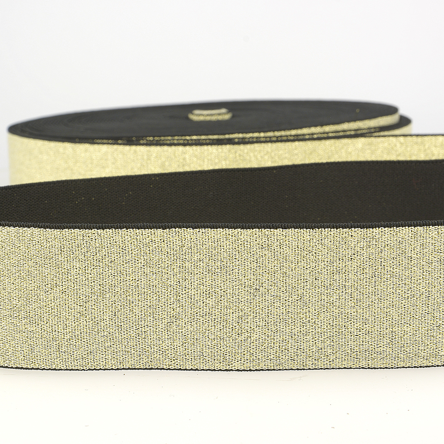 Taille-elastiek (metallic) - Goud-1