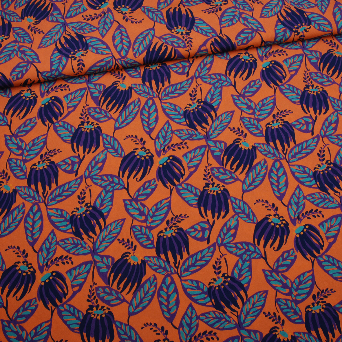 Eco Viscose - Purple fever-1