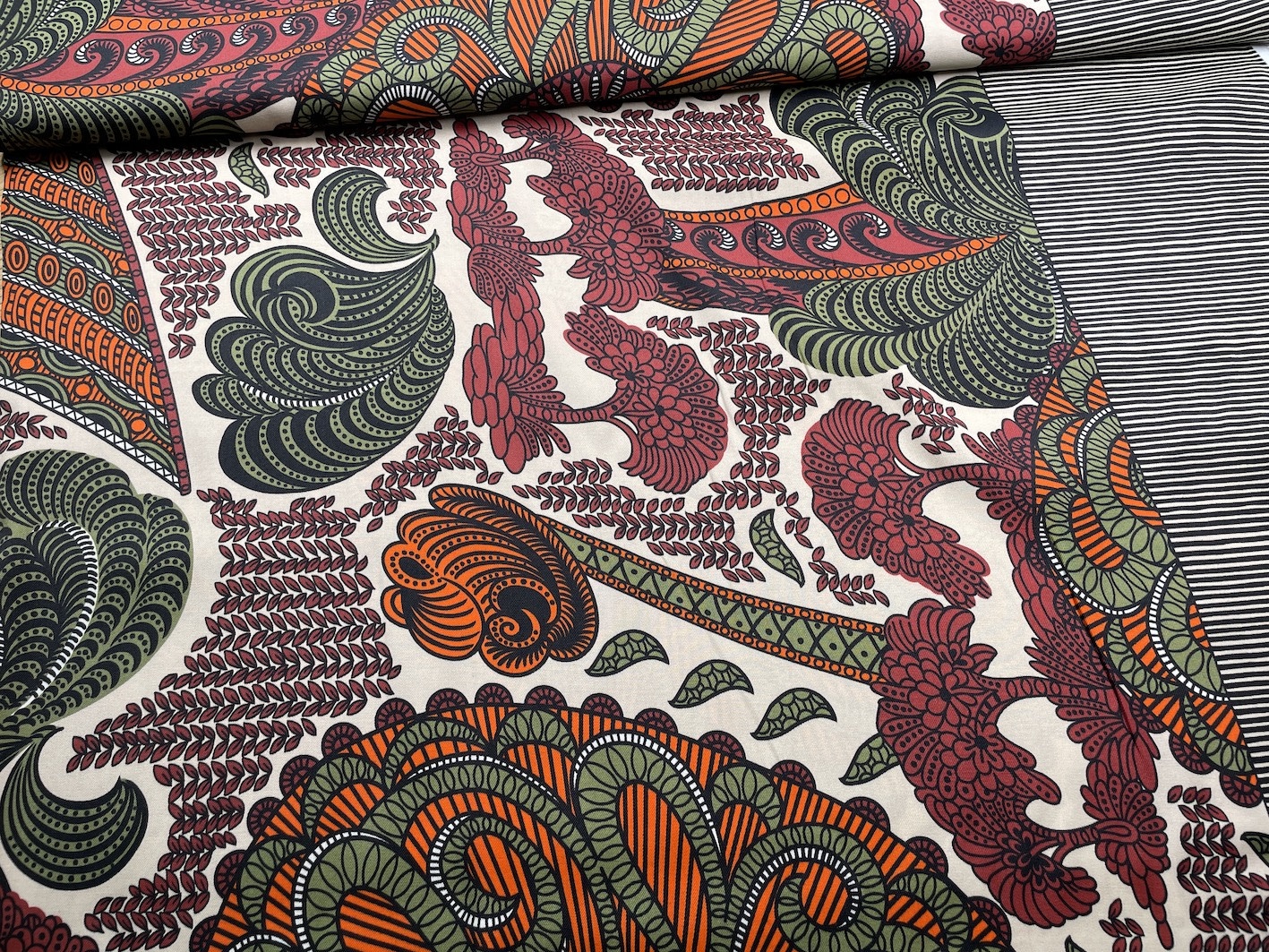 Viscose (border) - Autumn Forest-1