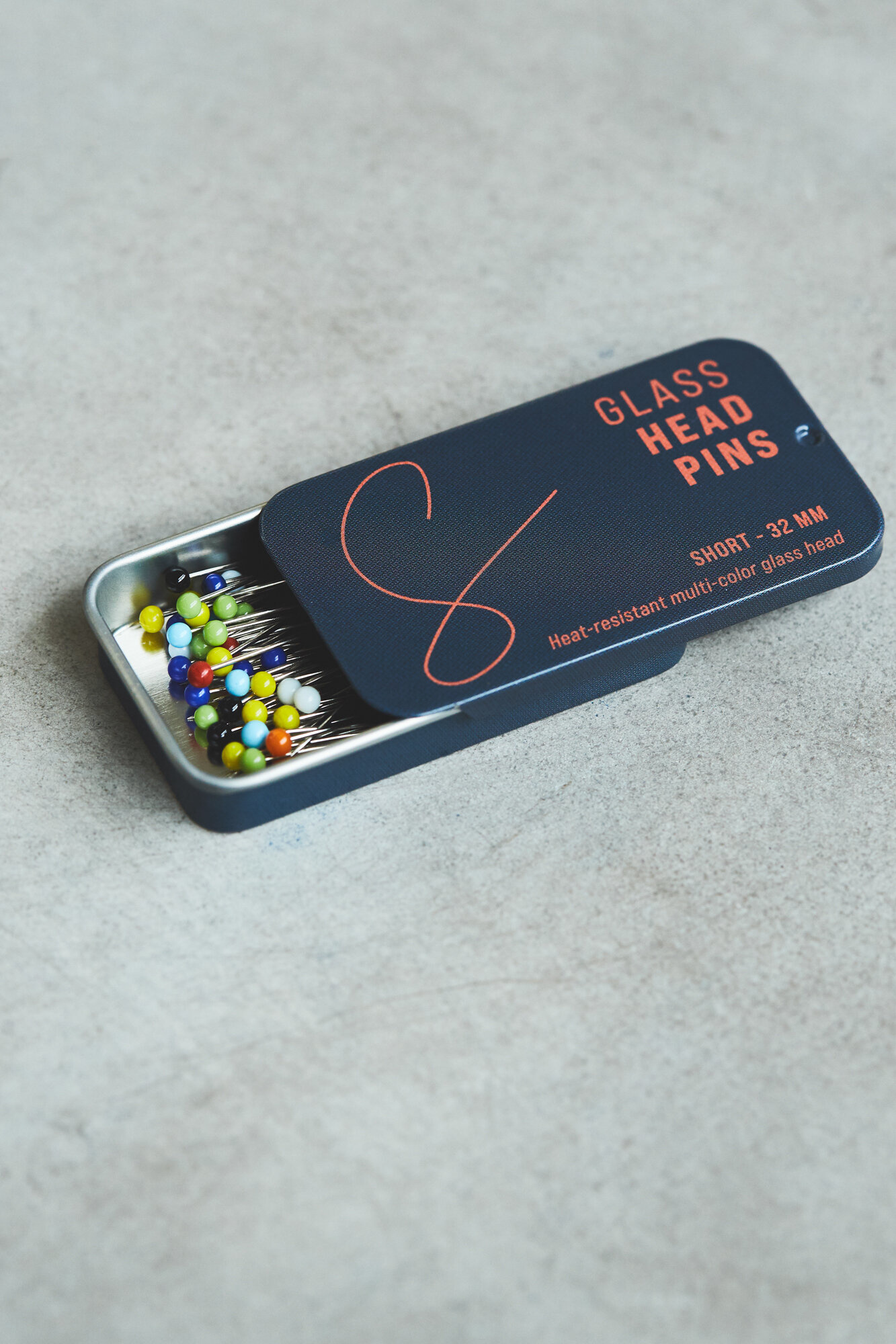 Glass head pins - 32 mm-1