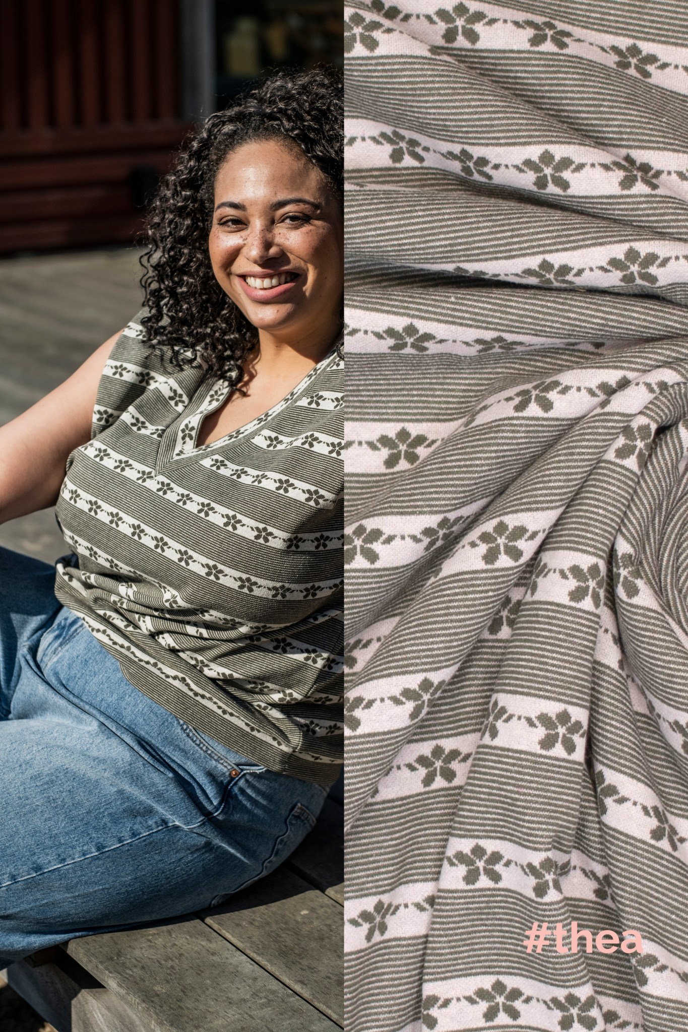 Thea - Green flowers (+coupon 1m40)-1