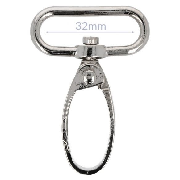 Musketonhaak - Zilver (25/32/40mm)-2