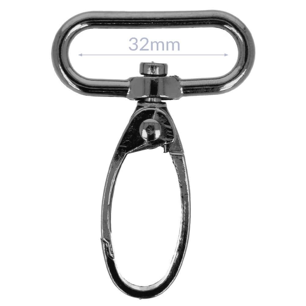 Musketonhaak - Gunmetal (25/32/40mm)-2