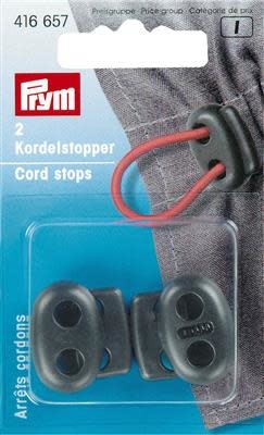 Koordstopper - 2-gaats - Zwart (per 2st.)-1