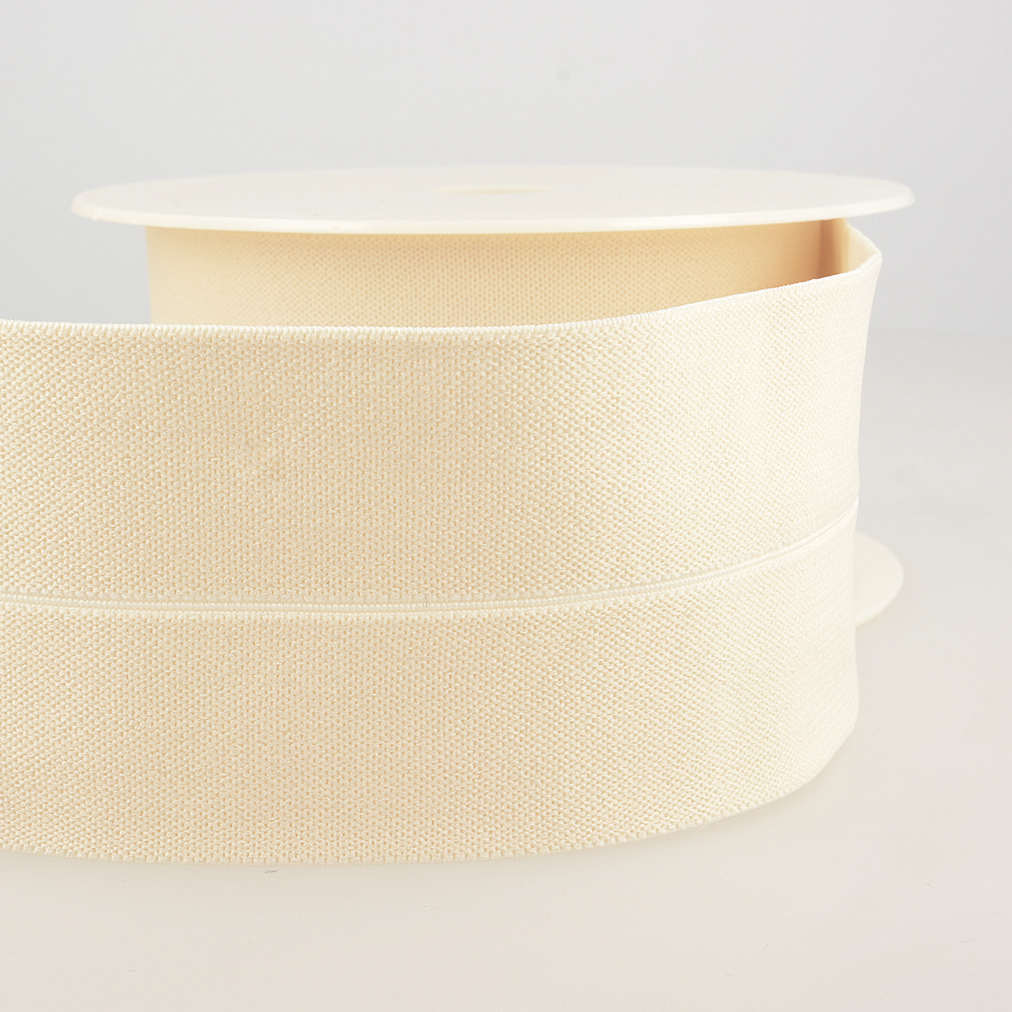 Taille-elastiek (voorgevouwen) - Off White-2