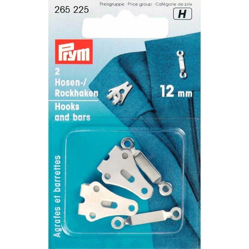 Broek- en rokhaken - 12mm - Zilver (2st)-1