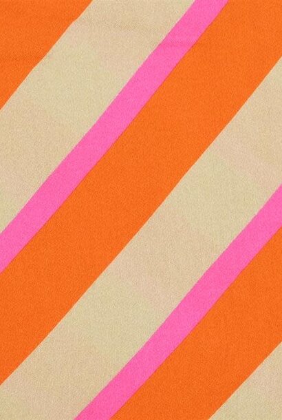 Viscose (satijn) - Pink Diagonals